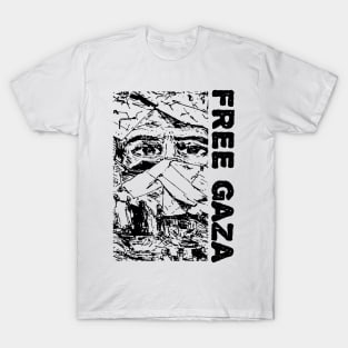 Free Gaza refugees camp illustration T-Shirt